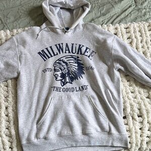 Milwaukee Gray Graphic Hoodie